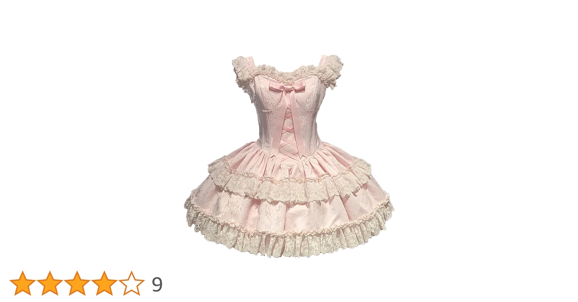 【ゆき】2点セット ゴスロリドレス Lサイズ ゴスロリ♡ハイウエストロリータセットアップ set58